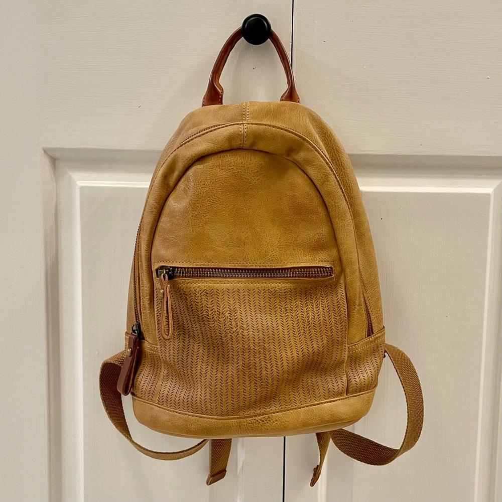 Moda Luce Mini Leather Backpack Bag - image 1